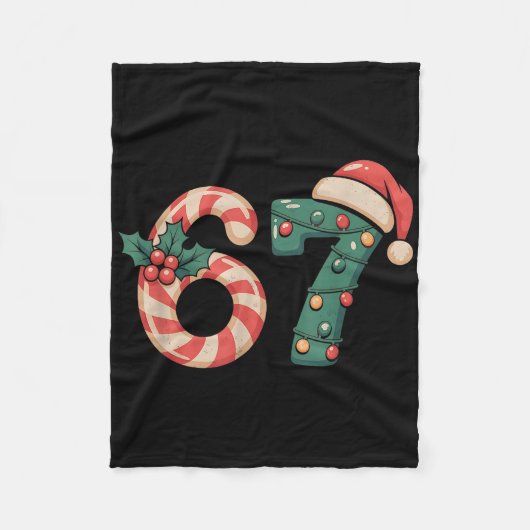 Couverture Polaire Six Seven 67 Mème Noël (Devant)