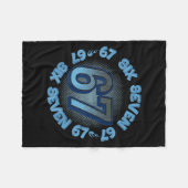 Couverture Polaire Six Seven 67 Meme Slang Trend Phrase Cool Youth Ki (Devant (Horizontal))