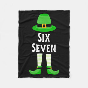 Couverture Polaire Six Seven 67 Saint-Patrick jour enfants drôle Lepr