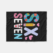 Couverture Polaire Six Seven 6 7 Meme Teacher  (Devant (Horizontal))