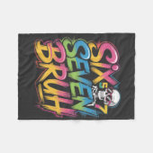 Couverture Polaire six seven bruh (Devant (Horizontal))