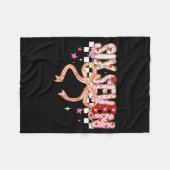 Couverture Polaire Six Seven Coquette Bow Women Girl Funny Valentines (Devant (Horizontal))