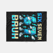 Couverture Polaire Six Seven Dabbing Cool Meme Bruh 67 Funny Dab Numb (Devant (Horizontal))