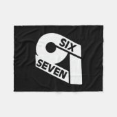 Couverture Polaire Six Seven Mème Cool 67 Numéro Drôle (Devant (Horizontal))