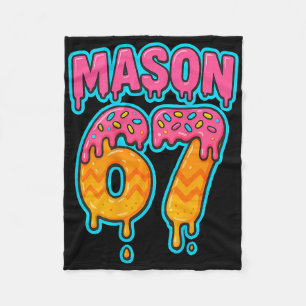 Couverture Polaire Six Seven Meme Mason 67 Crème Glacée Dégoulinante