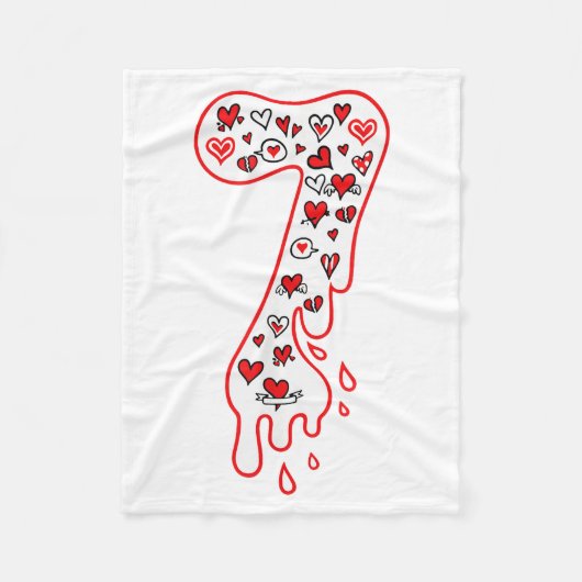 Couverture Polaire Six Seven Meme Numéro 7 Couples Correspondant à la (Devant)