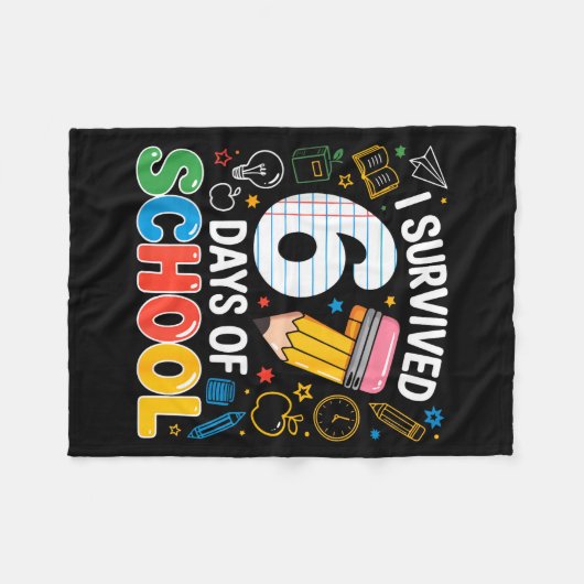 Couverture Polaire Six Seven Meme Survived 67 Days Of School Student (Devant (Horizontal))