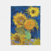 Couverture Polaire Six tournesols, Van Gogh (Devant)