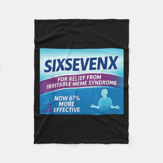 Couverture Polaire Sixsevenx Relief From Meme Numbers Parody Teacher  (Devant)