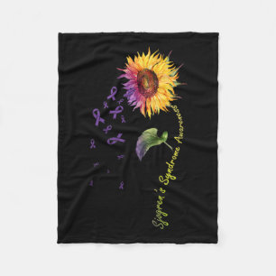 Couverture Polaire Sjogren's Syndrome Awareness Sunflower