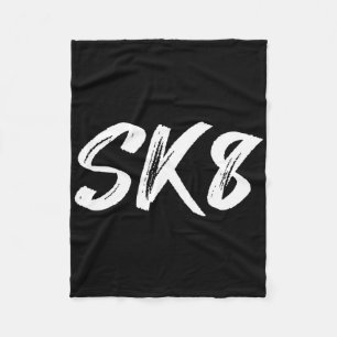 Couverture Polaire Sk8 Drôle Skateboard Skate Skateboard Skateur Sk