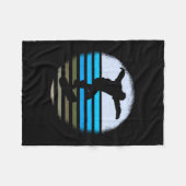 Couverture Polaire Skate Vintage Retro (Devant (Horizontal))