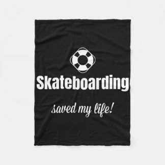 Couverture Polaire Skateboard drôle m'a sauvé la vie Skateboardeur