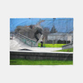 Couverture Polaire Skateboard Fool (Devant (Horizontal))