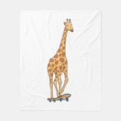 Couverture Polaire Skateboard girafe (Devant)
