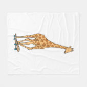 Couverture Polaire Skateboard girafe (Devant (Horizontal))