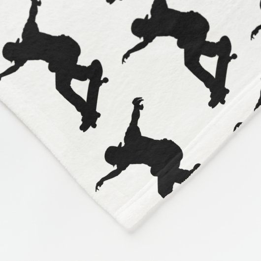 Couverture Polaire Skateboard Skateboard Skateboard Silhouette (Coin)