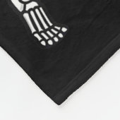 Couverture Polaire Skeleton American Football Player Spooky Sports Gr (Coin)