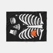 Couverture Polaire Skeleton Baby Pregnant Xray Rib Cage For Fall Hall (Devant (Horizontal))