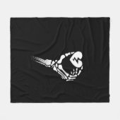 Couverture Polaire Skeleton Coeur de main (Devant (Horizontal))