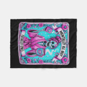 Couverture Polaire Skeleton Coffee Tarot Card Mental Mll Mais Totale (Devant (Horizontal))