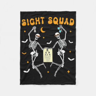 Couverture Polaire Skeleton Dancing Sight Squad Halloween Optométrist