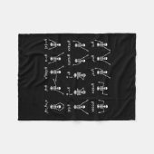 Couverture Polaire Skeleton Danse Chiffres Équation Math Enseignant H (Devant (Horizontal))