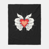 Couverture Polaire Skeleton Hands Heart Classic (Devant)
