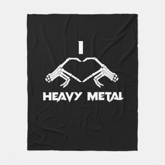 Couverture Polaire Skeleton Hands Heart - Drôle Halloween (Devant)