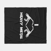 Couverture Polaire Skeleton Hands Heart - Drôle Halloween (Devant (Horizontal))