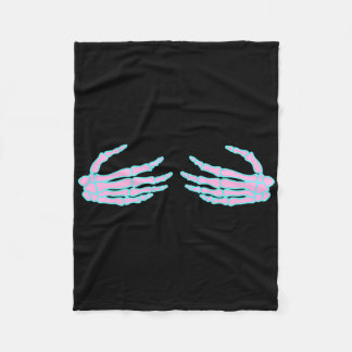 Couverture Polaire Skeleton Hands On S Breast 