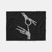 Couverture Polaire Skeleton Hands Six Seven 6 7 Halloween Costume Men (Devant (Horizontal))