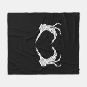 Couverture Polaire Skeleton Heart Hands Classic (Devant (Horizontal))