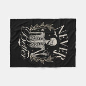 Couverture Polaire Skeleton Jamais Mieux Halloween Hommes Femmes Enfa (Devant (Horizontal))