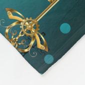 Couverture Polaire Skeleton Keys on Green Background (Coin)