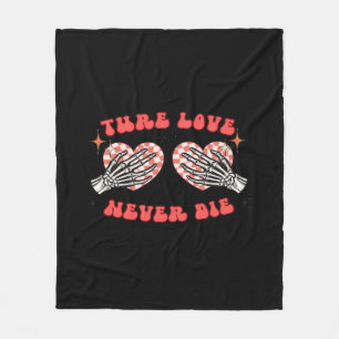 Couverture Polaire Skeleton Mains Coeur Design Classique