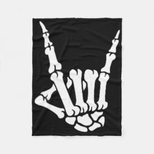 Couverture Polaire Skeleton Rocher Poche Poche Lazy Costume Halloween