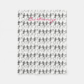 Couverture Polaire Skeletons dansants Halloween Thunder_Cove (Devant)