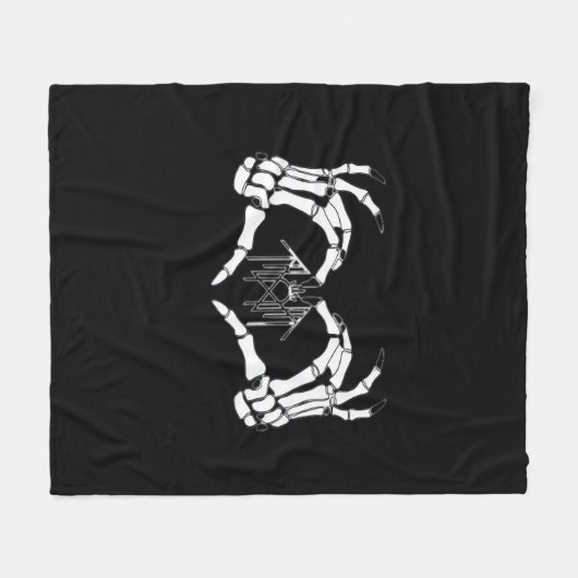 Couverture Polaire Skeletons Token Heart Hands (Devant (Horizontal))