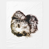 Couverture Polaire Sketch Brown (Devant)