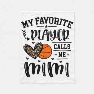 Couverture Polaire Sketll My Favori Player Me Appelle Mimi Heart Gran