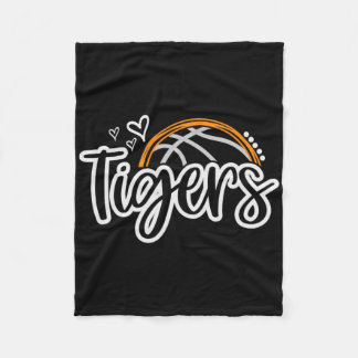 Couverture Polaire Sketll Tigers School Sports Fan Team Spirit 