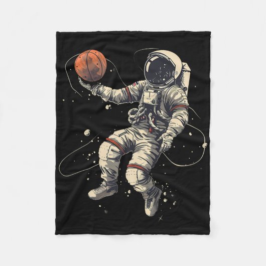 Couverture Polaire Sketwork Astronaut Lay Up Sketball Player (Devant)