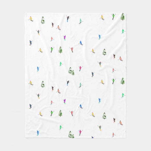 Couverture Polaire Ski alpin d'hiver Ski Ski Ski Motif (Devant)