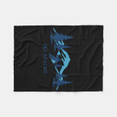 Couverture Polaire Ski Apache New Mexico Station de ski Skieur (Devant (Horizontal))