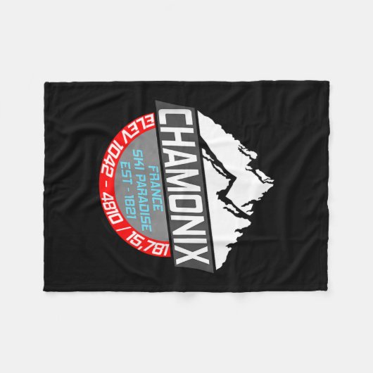 Couverture Polaire Ski Chamonix T Chemise Mont Blanc France Para Ski (Devant (Horizontal))