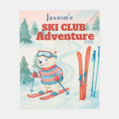 Couverture Polaire Ski Club Adventure Name Polar bear (Devant)
