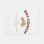 Couverture Polaire Ski Coach Définition Funny Ski Instructor Humour (Devant (Horizontal))