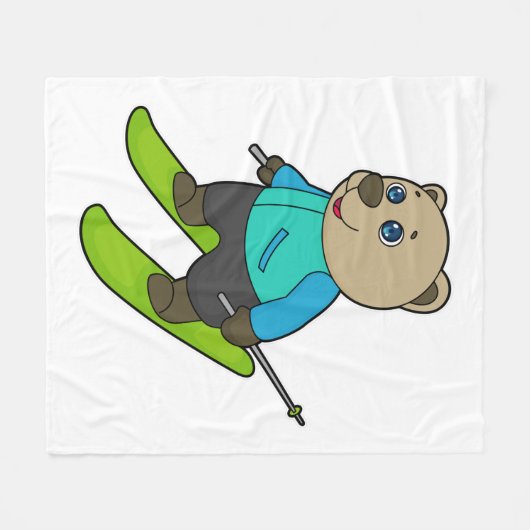 Couverture Polaire Ski de Bear (Devant (Horizontal))