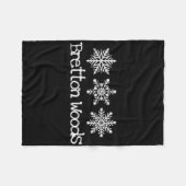 Couverture Polaire Ski de Bretton Woods Ski Snowflakes Snowboar (Devant (Horizontal))